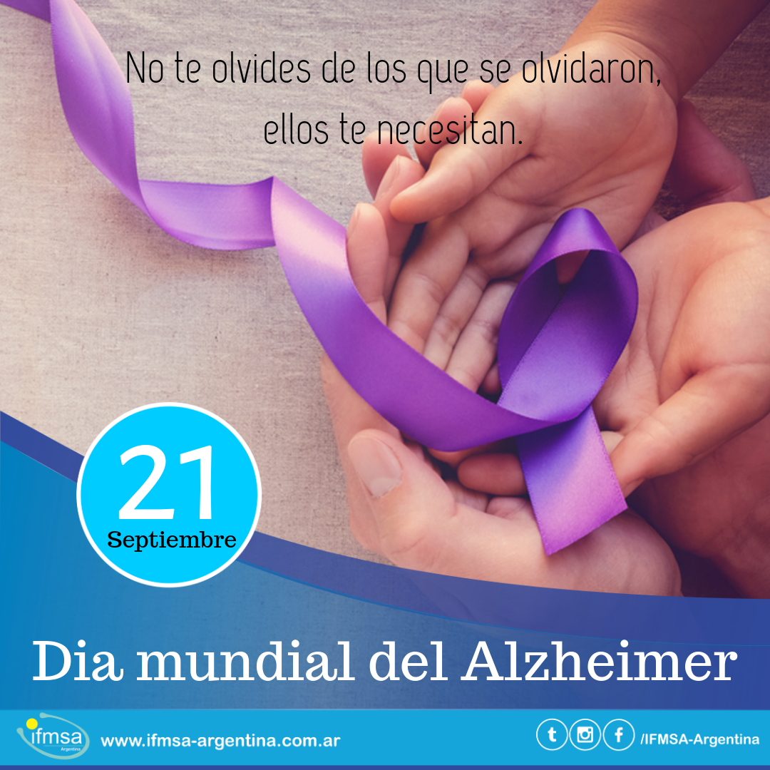 21 de Septiembre Día Internacional del Alzheimer IFMSA Argentina