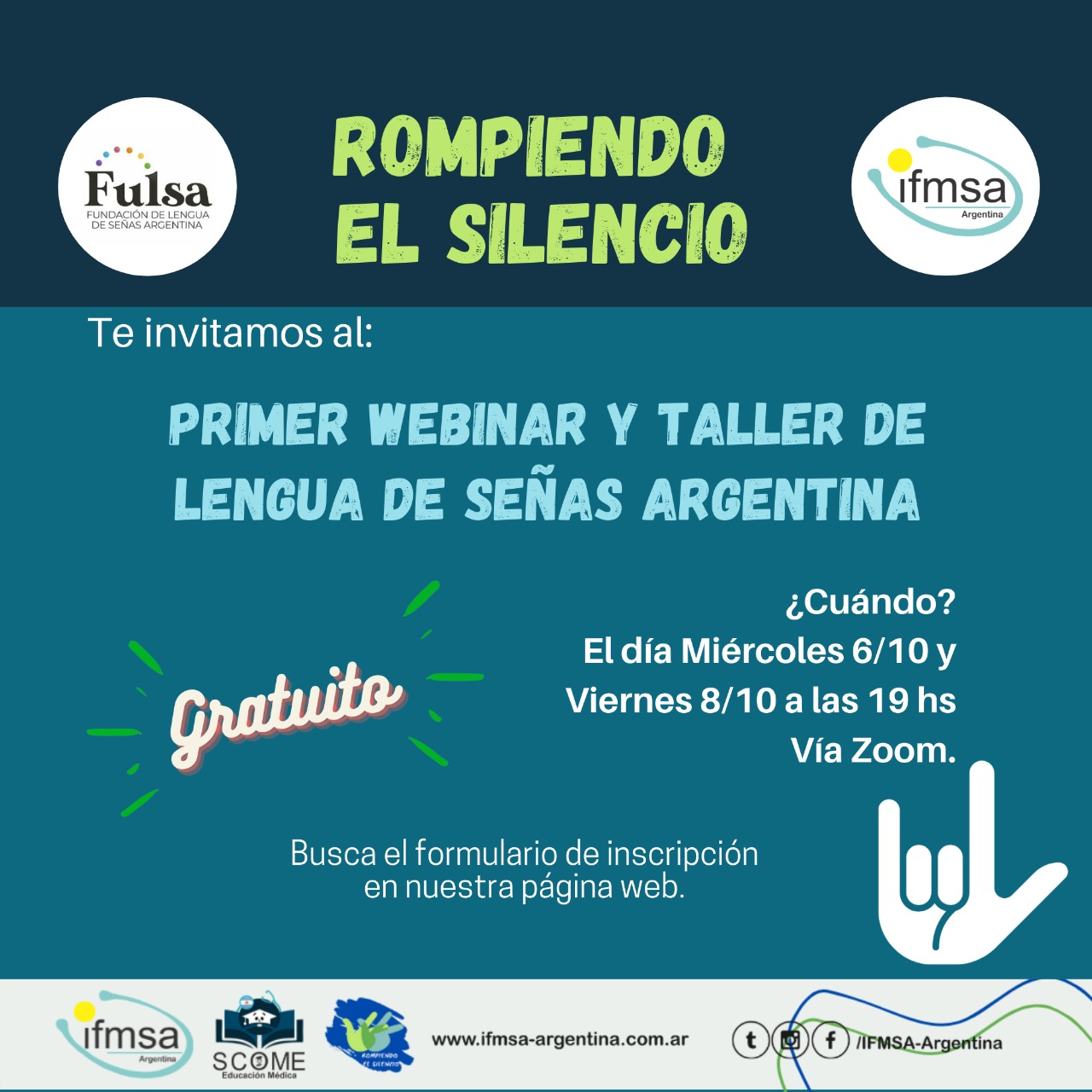 Primer Webinar y Taller de Lengua de Señas Argentina – IFMSA